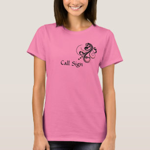 T-shirt Chemise de rouleau de radio-amateur des femmes