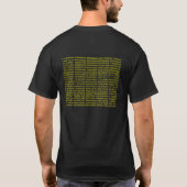 T-shirt Chemise de section d'or (Dos)