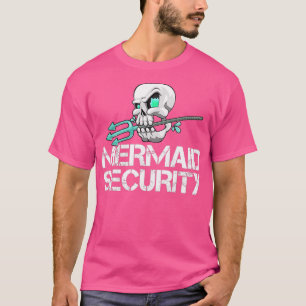 T-shirt Chemise de sécurité Mermaid Hommes Pirate Skull Sw