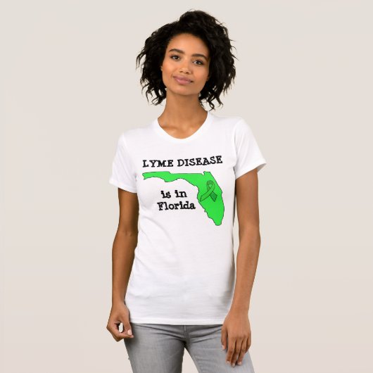 T-shirt Chemise de sensibilisation à la maladie de Lyme en (Devant entier)
