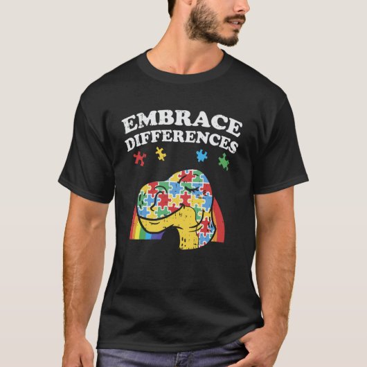 T-shirt Chemise de sensibilisation à l'autisme Différences (Devant)
