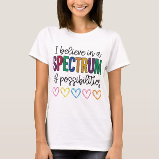 T-shirt Chemise de sensibilisation à l'autisme, Spectre de