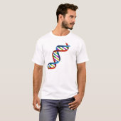 T-shirt Chemise de séquence ADN - Tee Unisexe de code bio  (Devant entier)