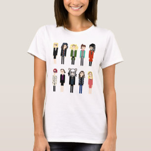 T-shirt Chemise de Sestras de pixel - verticale 10 - noir