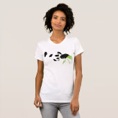 T-shirt chemise de silhouette de panda (Devant entier)