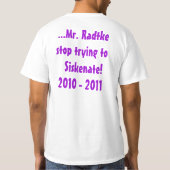 T-shirt Chemise de Siskenators (Dos)