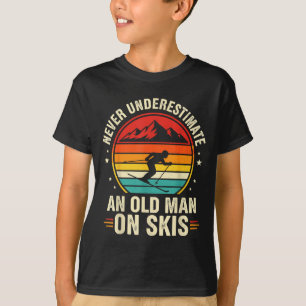 T-shirt chemise de ski vintage ne sous-estimez pas un viei