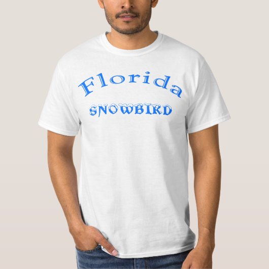 T-shirt Chemise de Snowbird de la Floride pour les hommes (Devant)