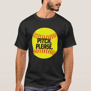 T-shirt chemise de softball pour filles. Un cadeau de soft