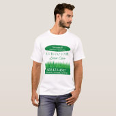 T-shirt Chemise de soin de pelouse (Devant entier)