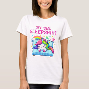 T-shirt Chemise de sommeil Unicorn Pajama