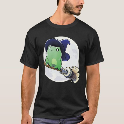 T-shirt Chemise de sorcière de grenouille - Funny Toad Wit (Devant)