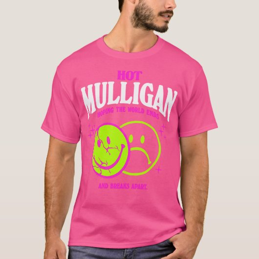 T-shirt Chemise de sourire chaud Mulligan Merch (Devant)