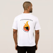 T-shirt Chemise de sport #Djinnspired (chaude fanez-vous) (Dos entier)