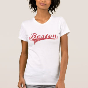 T-shirt Chemise de stade de base-ball de Boston affligée