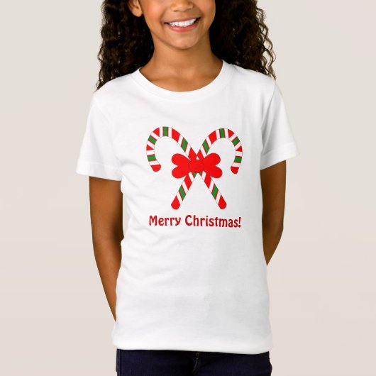 T-Shirt Chemise de sucre de canne de Joyeux Noël (Devant)