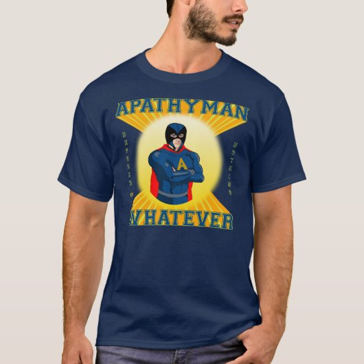 T-shirt Chemise de superhéros d'Apathyman (Devant)