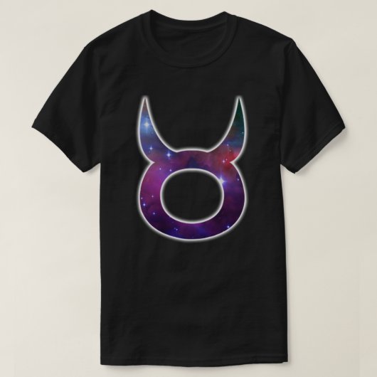 T-shirt Chemise de symbole de Taureau - noir (Design devant)