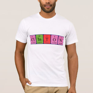 T-shirt Chemise de table périodique de Clinton