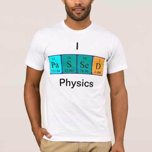 T-shirt Chemise de table périodique de physique (Devant)