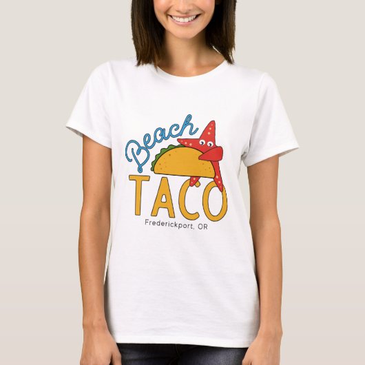 T-shirt Chemise de taco de plage (Devant)
