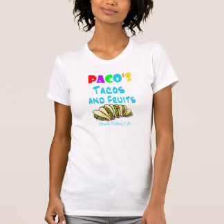 T-shirt Chemise de tacos de Pacos (femme 2-sided adaptée)