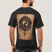 T-shirt Chemise de tatouage abstraite en gris céleste drag (Dos)