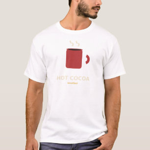 T-shirt Chemise de temps de cacao chaud d'hiver