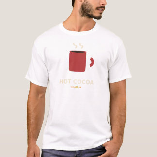 T-shirt Chemise de temps de cacao chaud d'hiver