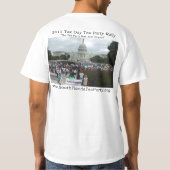 T-shirt Chemise de THÉ de thé de jour de 2011 impôts (Dos)