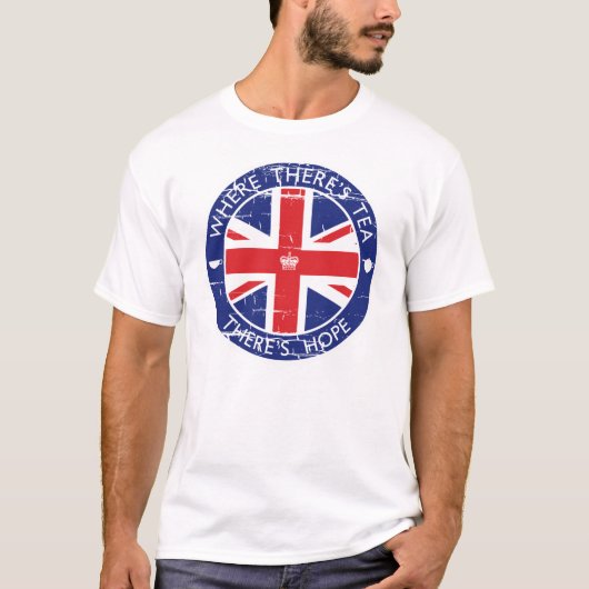 T-shirt Chemise de thé d'Union Jack (Devant)