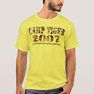 T-shirt chemise de tigre de camp