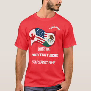 T-shirt Chemise de tournoi de football de famille personna