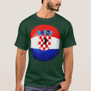 T-shirt Chemise de tournoi du drapeau de la Croatie