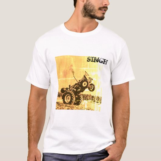 T-shirt Chemise de tracteur de Singh (Devant)