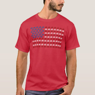 T-shirt Chemise de tracteur drapeau américain – agriculteu