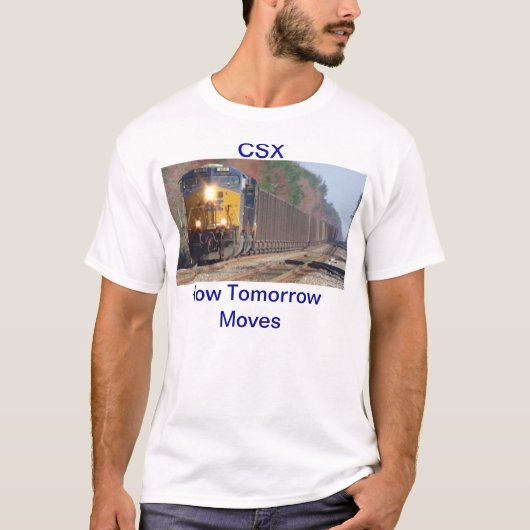 T-shirt Chemise de train de charbon de CSX (Devant)