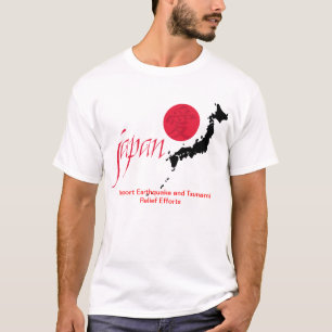 T-shirt Chemise de tremblement de terre du Japon et de