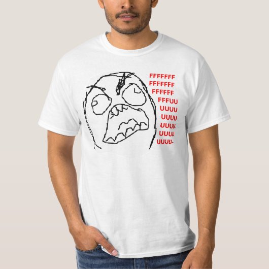 T-shirt Chemise de type de rage (Devant)