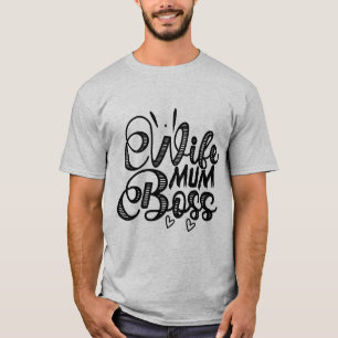 T-shirt Chemise de typographie de la maternité femme au fo