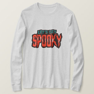 T-shirt Chemise de typographie Halloween « Faisons peur »