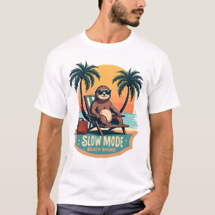 T-shirt Chemise de vacances de paresseux rétro drôle de dé