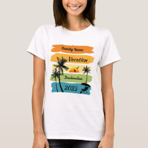 T-shirt Chemise de vacances sur mesure, été Customisé