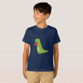 T-shirt Chemise de Valentine de dinosaure de T-Rex (Devant entier)
