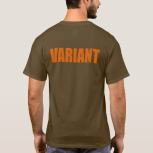 T-shirt Chemise de variante - Impression arrière de varia