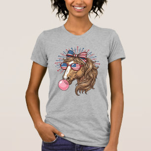 T-shirt Chemise de vecteur de chewing-gum à bulles de chev