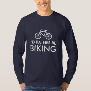 T-shirt Chemise de vélo avec un slogan amusant Je préfèr
