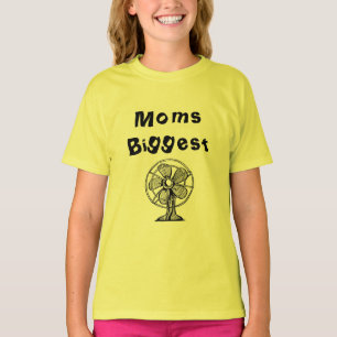 T-shirt Chemise de ventilateur la plus grande de Moms