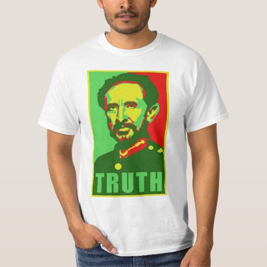 T-shirt Chemise de vérité de Selassie (Devant)