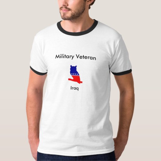 T-shirt Chemise de vétéran de l'Irak (Devant)